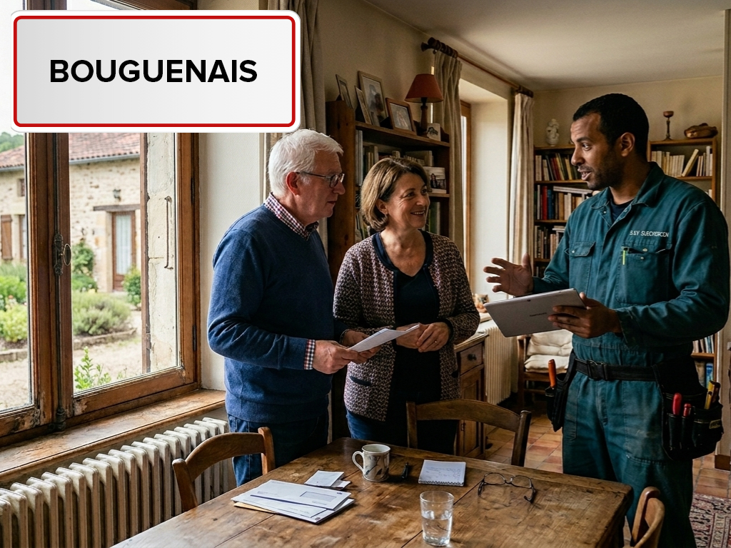 Installation de pompe à chaleur à Bouguenais (44340) en Loire-Atlantique