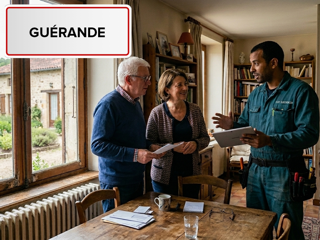 Installation de pompe à chaleur à Guérande (44350) en Loire-Atlantique