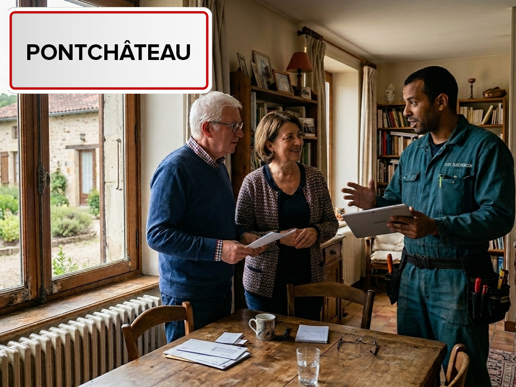 Installation de pompe à chaleur à Pontchâteau (44160) en Loire-Atlantique